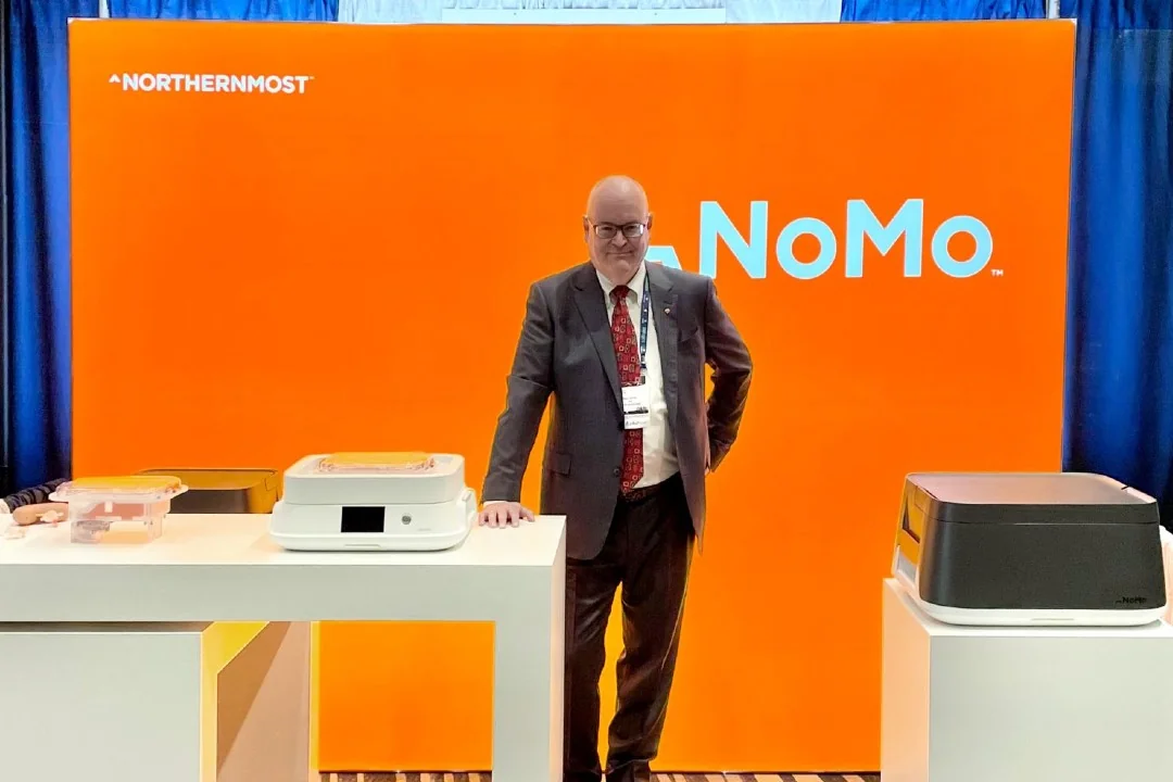 Ron Mills at the Northernmost exhibition booth